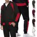 Herren-Set aus Kapuzenpullover und Jogginghose mit Reißverschluss – Leichter, sportlicher Zweiteiler, atmungsaktives Polyester für Fitnessstudio und Freizeit (Schwarz/Rot/Weiß/Grau, S-XXXL)_voghion.com