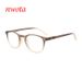 Reading Glasses Two Color Gradient Elastic Paint Frame Spring Legs Old Light Mirror Rivet Round Reading Glasses_voghion.com