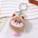 Ins Style Plüsch Kätzchen Schlüsselanhänger Nische Exquisite Glocke Katze Rucksack Anhänger Event Kleines Geschenk Ornament_voghion.com