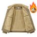 Giacca bomber vintage invernale da uomo in velluto a coste, vestibilità ampia, spessa, foderata in pile morbido con fodera in sherpa_voghion.com