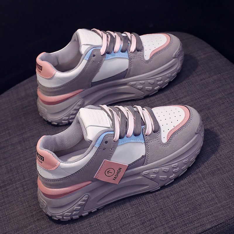 Vyvýšená podrážka meruňkové barvy táta žena internetová celebrita super horké boty Forrest Gump, jaro 2025 nové originální_voghion.com