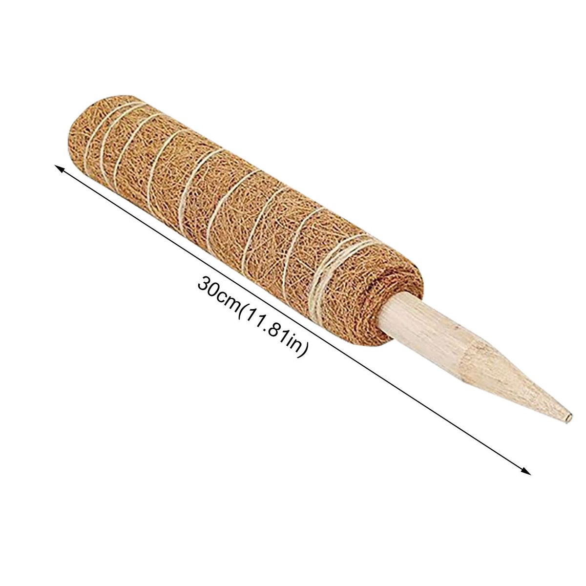 Pflanzenreben-Traktions-Klettersäule, natürlicher Kokospalmenstab 30 cm/40 cm/50 cm, kann frei kombiniert und gespleißt werden_voghion.com