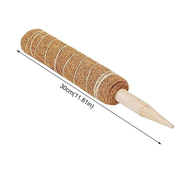 Pflanzenreben-Traktions-Klettersäule, natürlicher Kokospalmenstab 30 cm/40 cm/50 cm, kann frei kombiniert und gespleißt werden_voghion.com