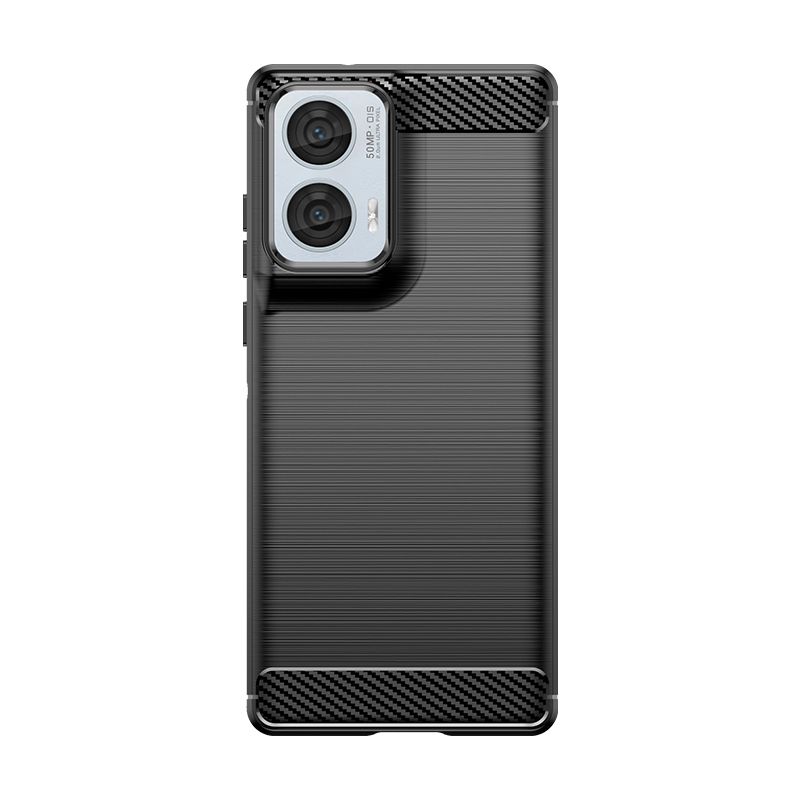 Carbon Fiber Streamer Case For Moto G84 G54 G34 G24 G14 G04 Ultra Thin Anti Slip Matte Soft TPU Back Protector Full Cover Shell_voghion.com