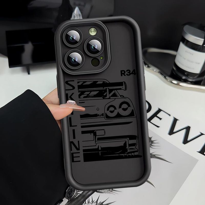 JDM Sports Cars Comic Phone Case For IPhone 16 15 Pro Max 13 12 11 Pro 14ProMax 16Plus 12Pro ShockProof Cover Funda Capa_voghion.com