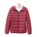 Down Jacket Women's Light And Thin New Hooded Warm_voghion.com