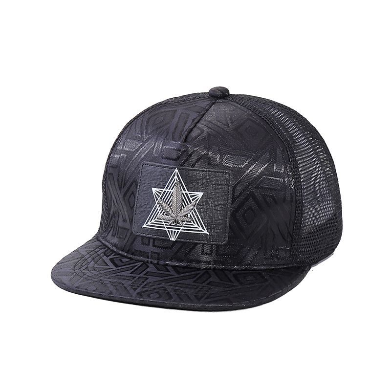 New Outdoor Gradient Maple Leaf Baseball Men's and Women's Grid Duck Tongue Fashion Street Dance Hip Hop Hat_voghion.com