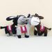 Plush Adorable Donkey Keychain Soft Short Plush Cute Animal 15cm Charm Bag_voghion.com