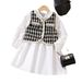 2024 Autumn Small Fragrant Style Vest Lace Collar Loose Temperament Dress without Hat_voghion.com