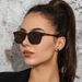 Fashion Square Sunglasses Woman Retro Brand Designer Shades Sun Glasses Female Black Vintage Cat Eye Driving Oculos De Sol_voghion.com