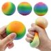 Squishies in schiuma, palla di farina arcobaleno, palla di sfiato, giocattolo di decompressione, rimbalzo lento, musica di pizzico, palla di decompressione, musica di pizzico portatile_voghion.com