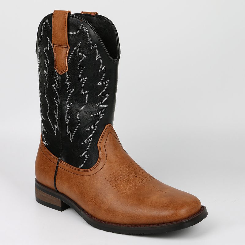 Western Cowboy Desert Rider støvler med broderet V-snit_voghion.com