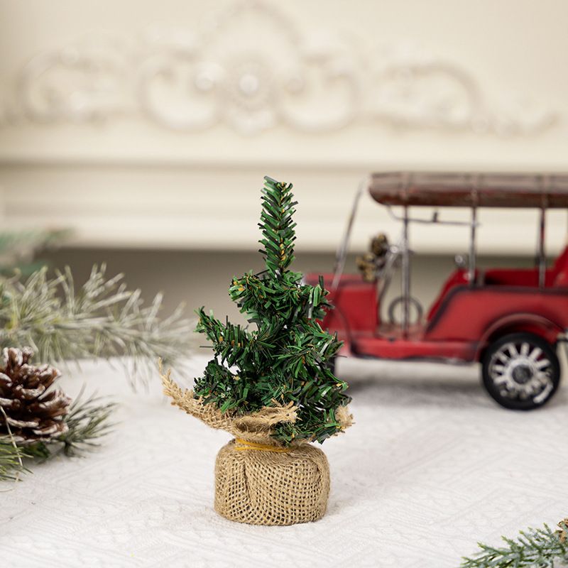 Χριστουγεννιάτικη διακόσμηση Μίνι δέντρο λινό δέντρο διακόσμηση μπάρα 30cm Χριστουγεννιάτικο δέντρο διακόσμηση επιτραπέζιου_voghion.com