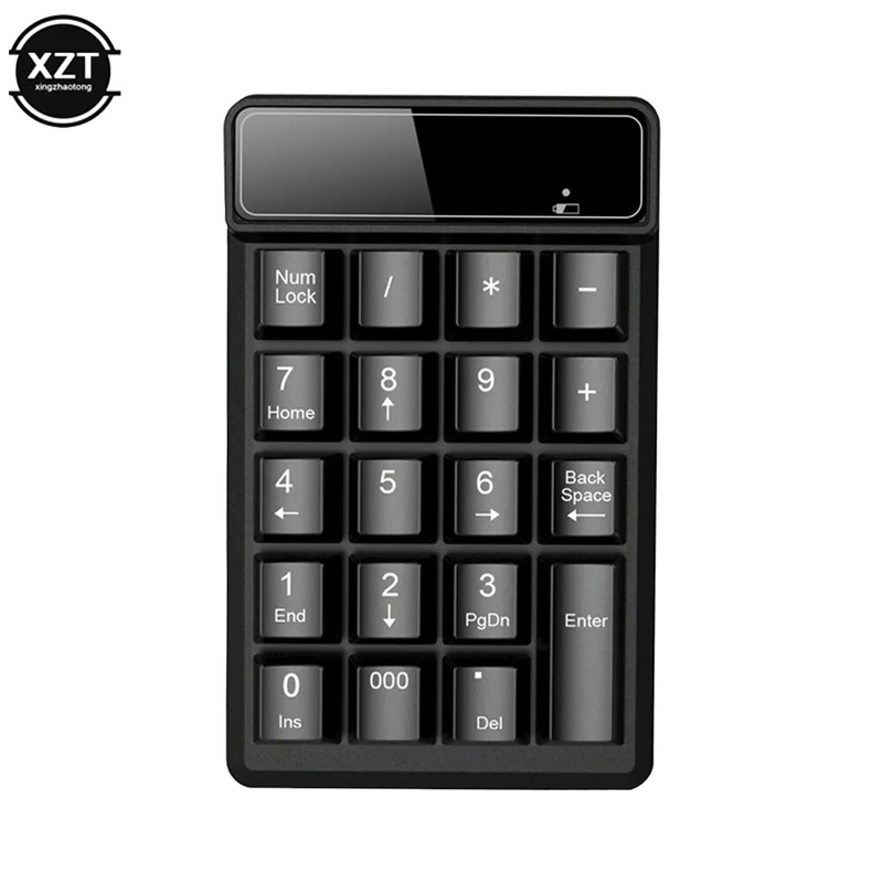 Bluetooth Wireless Numeric Keyboard 19 keys Mechanical Mini Digital Keypad For Laptop Notebook PC Rechargeable Number_voghion.com