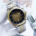 Orologio meccanico automatico trasparente Laojia Daily Hollow_voghion.com