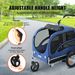 VEVOR Dog Bike Trailer, Supports up to 100 lbs, 2-in-1 Pet Stroller Cart Bicycle Carrier, Easy Folding Cart Frame with Quick Release Wheels, Universal_voghion.com