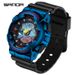 Multifunction Digital Analog Watch – LED Backlight, 50M Waterproof, Stopwatch & Alarm For Students & Outdoor Enthusiasts_voghion.com