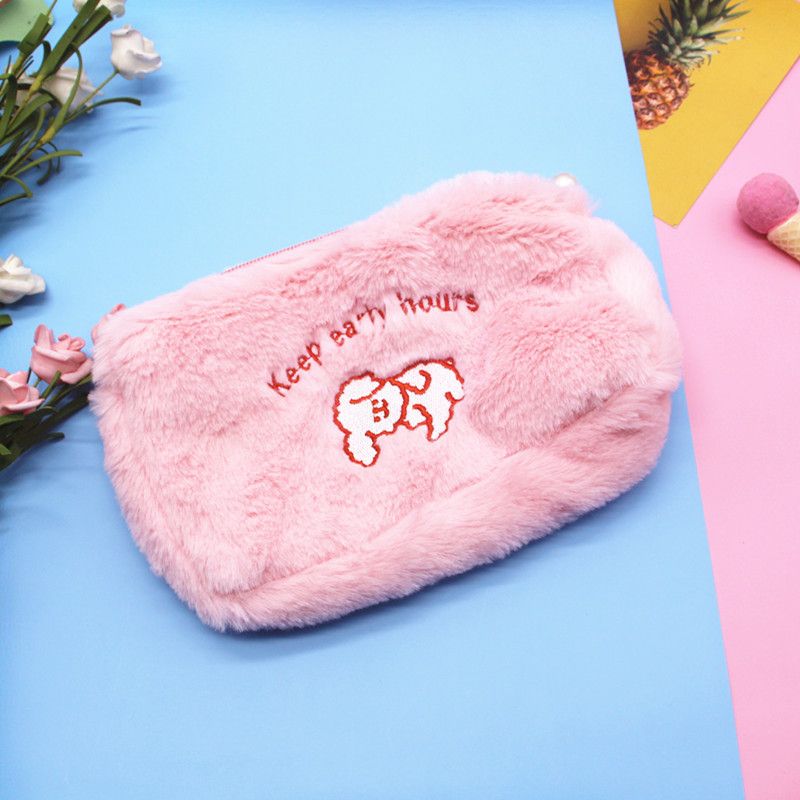 Sac à main simple et mignon avec motif ours souriant et nuage moelleux_voghion.com