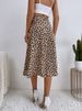 Eladó Benuynffy Boho Női Lezser Nyomtatott Megkötős Oldalt Átkötős Szoknya Elegáns Magas Derekú Női Nyári Aszimmetrikus Térdig Érő A-vonalú_voghion.com