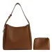 Women Leather Large Capacity Shoulder Purse Casual Satchel Hobo Bag and Clutch Set Fall Winter Ba241106_voghion.com