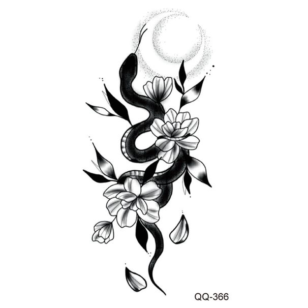 Q 361-400 Kis, friss, vízálló tetoválásmatrica-készlet, bármilyen kombinációban_voghion.com