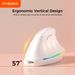 Straight Hair Rechargeable Ergonomic Vertical Office Upright Wireless Dual Mode Mouse_voghion.com