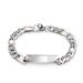 Braccialetto da donna personalizzato con etichetta curva liscia in acciaio inossidabile, stile semplice, stile hip-hop, squisito._voghion.com