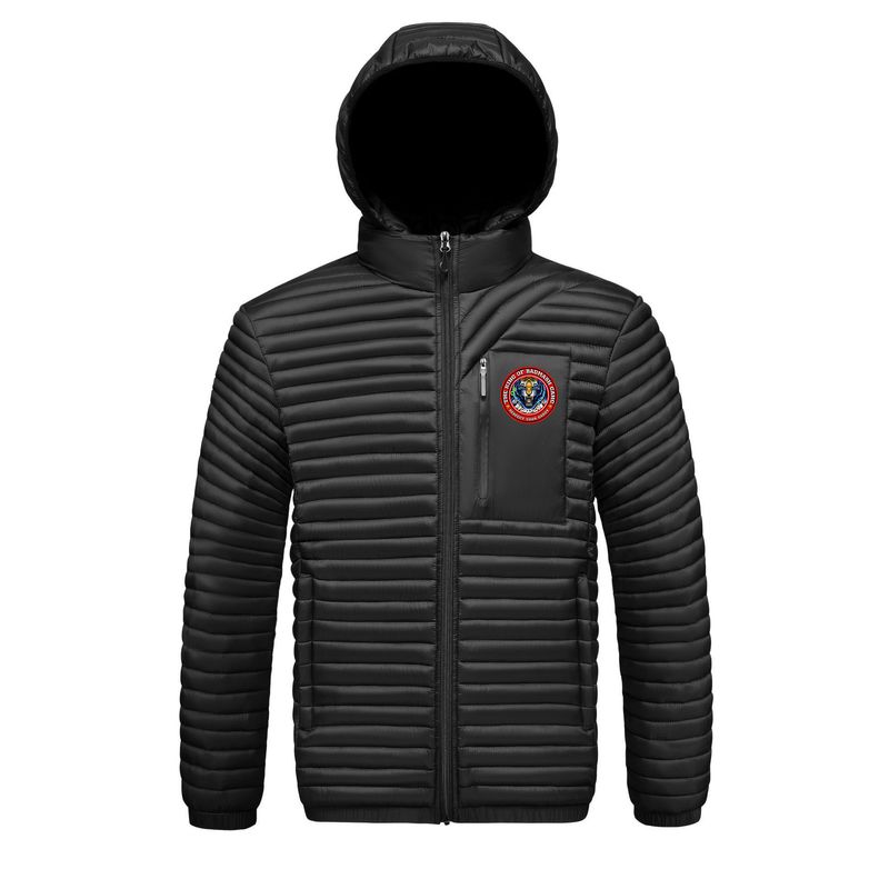 25 Cross Border Winter New Men's Round Logo Graphene Detachable Hat Ribs Cotton Coat_voghion.com