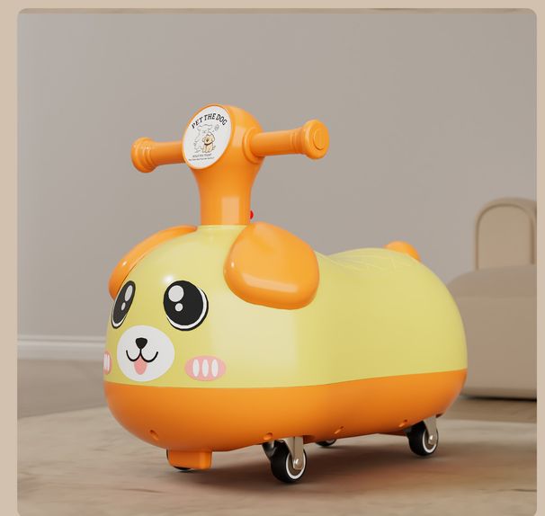 Scooter multifunzionale antiribaltamento per bambini transfrontalieri Peanut, girello Yoyo Twist Car per bambini da 1 a 3 anni_voghion.com