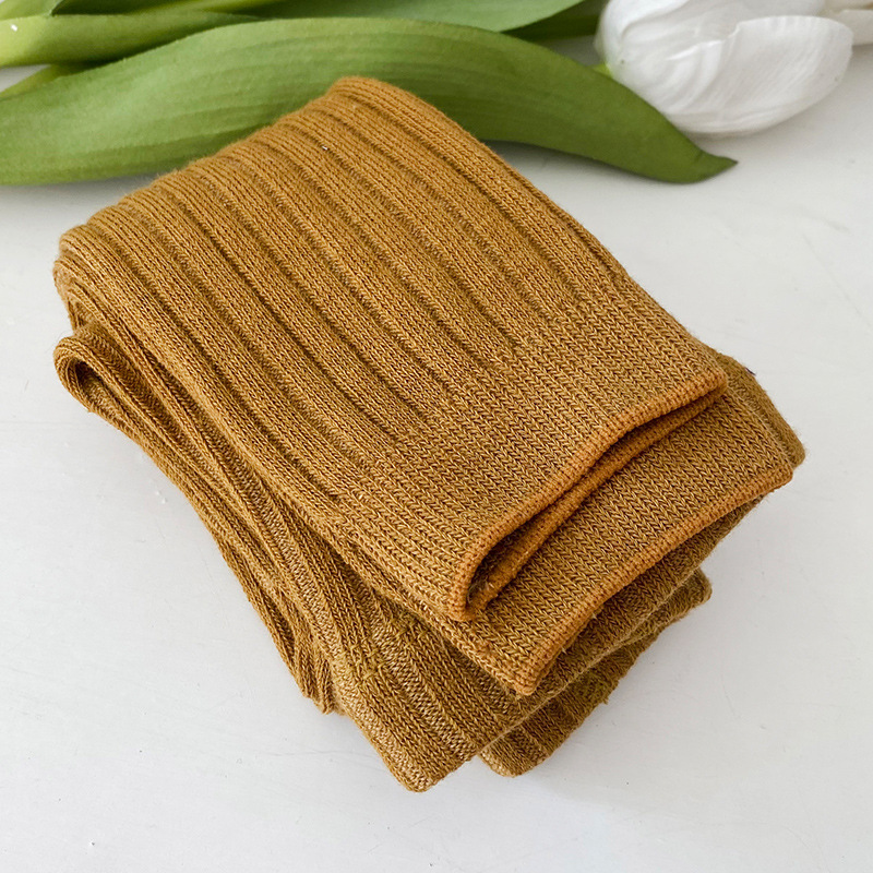 XUANMU Spring Autumn Baby Pants Newborn Girls Leggings Soild Color Cotton Ribbed Pants Kids Children Leggings 0-6 Years for Girls Boys XB011_voghion.com