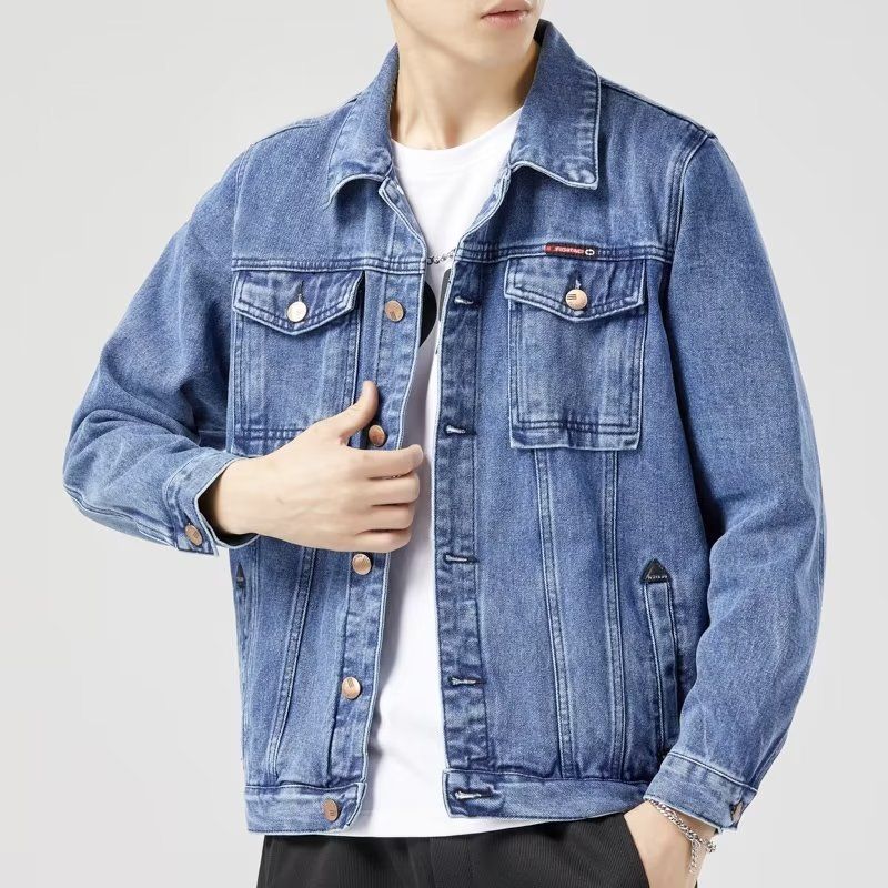 Hip-hop Men's Denim Jackets Streetwear Casual Cotton Classic Slim Jeans Coat Male Brand Clothes Cowboy Jacket Ropa Para Hombre_voghion.com