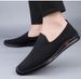 Casual Men's Single Shoes Cow Two-layer Leather Casual Lazy Loafers_voghion.com