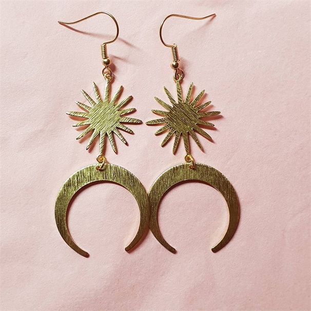 Orecchini sole e luna ciondolo vintage_voghion.com