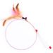 Long Steel Wire Not Easy To Bend Feather Teaser Wand With Bell Cat Training Self-Entertainment Pet Toy_voghion.com