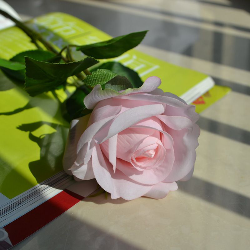 Simplu INS trandafir hidratant cu o singură atingere floare artificială realistă floare falsă nuntă acasă recepție fotografie florală ~ Ca_voghion.com