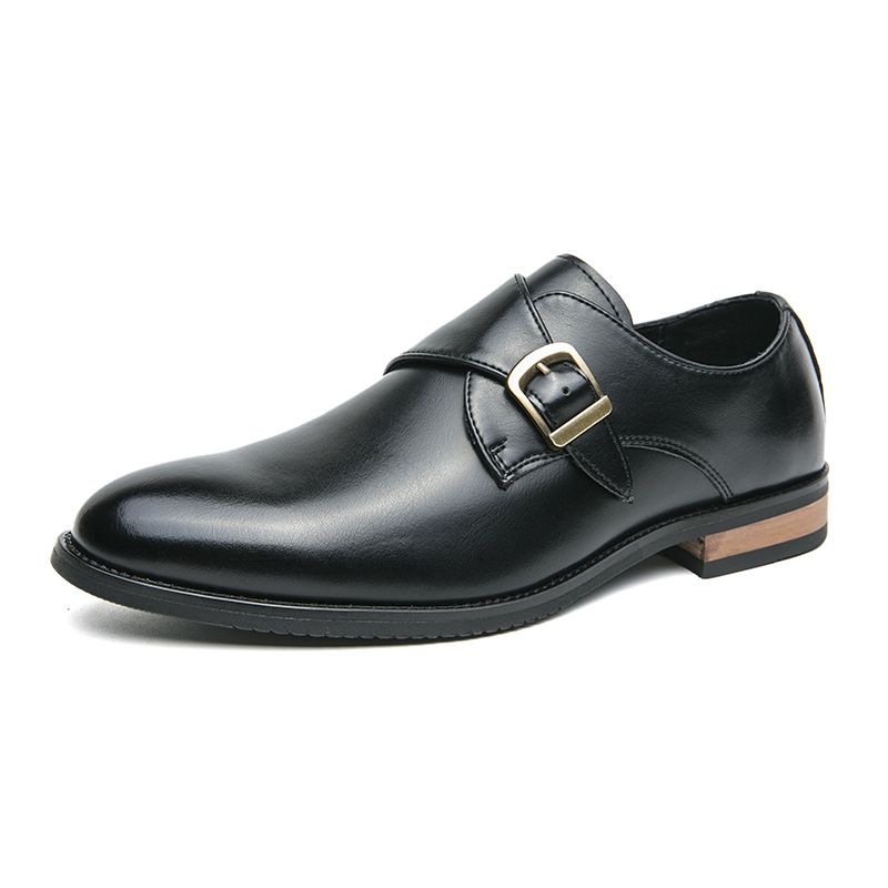 Zapatos formales minimalistas Mengke para hombre, zapatos de cuero._voghion.com