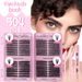 False Eyelashes Single Cluster Large Capacity False Eyelash Book 8 16mmD Curved Curling Natural Classic Segmented Eyelashes_voghion.com