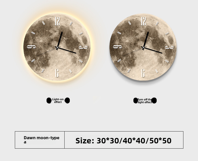 High-end Clocks Living Room Home Fashion Internet Celebrity 2023 New Decorative Painting Wall Hanging Creative Clock Wall Lamp_voghion.com