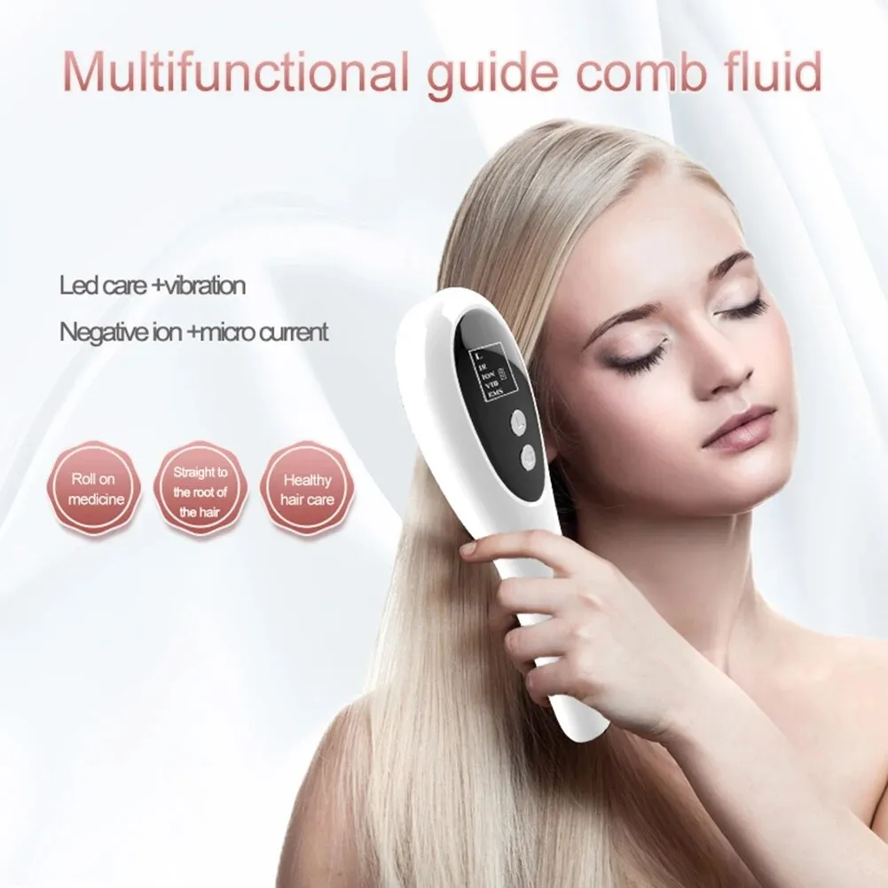 Beauty Care shop Electric Wireless Multi-Functional Negative Ion Massage Comb Growth Vibration Stimulator Anti Hair Loss Head C_voghion.com