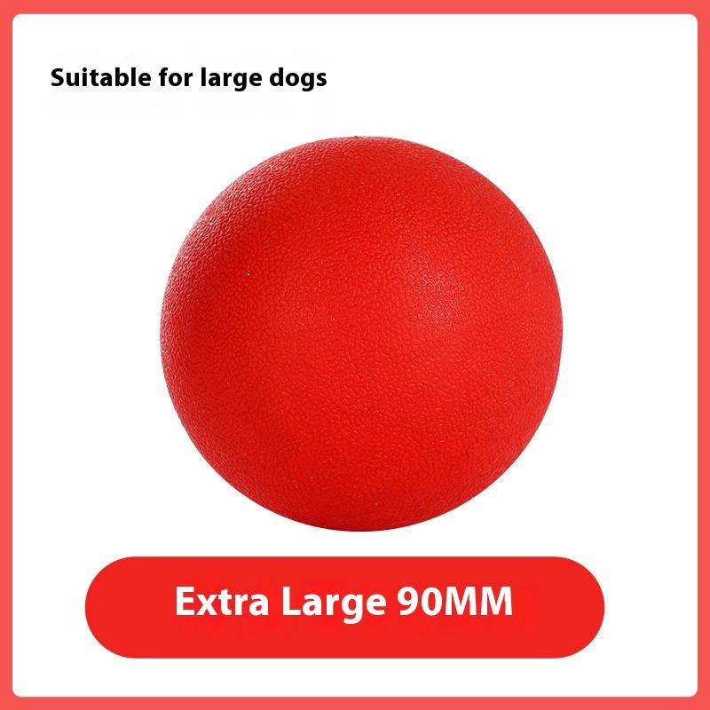 Pelota elástica para perros, resistente a mordeduras, para entrenamiento de molienda, sólida para mascotas, osito de peluche grande para perros pequeños, pelota de juguete de piel dorada_voghion.com