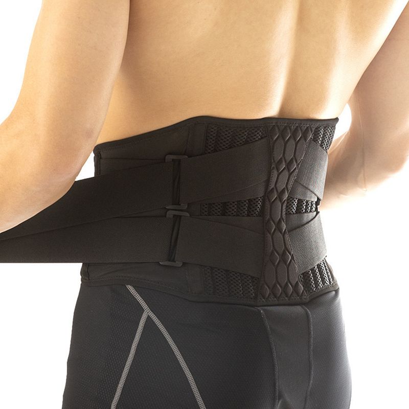 Adjustable Brace Back Sports Lumbar Anti-skid Breathable Waist Support Belt for Exercise Fiess Cycling Running_voghion.com