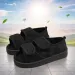 Hook And Loop Fastener Adjustable Edema House Shoes Breathable Wide Open Toe Sandals For Swollen Feet Ddmysaturn_voghion.com