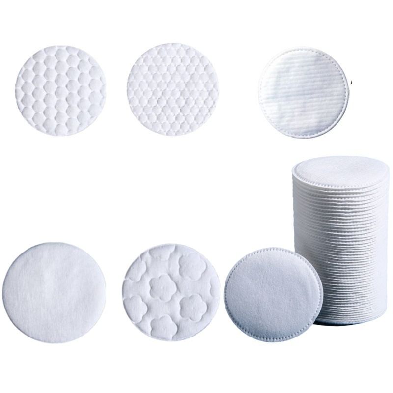Schoonheid & Gezondheid Cosmetische Wattenschijfjes Ronde Reliëf Lock Edge Make-up Verwijderaar Katoen Vol Katoen Dubbelzijdig Dubbel Effect Dik_voghion.com