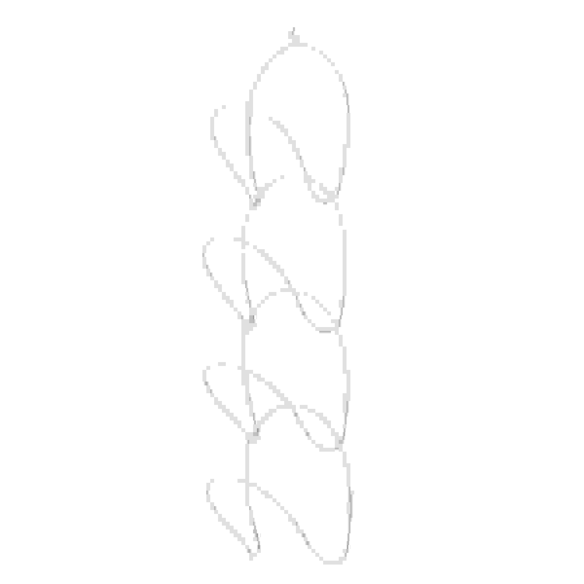 Multifunktionales Reise-Hakenregal aus Eisen, tragbar, für drinnen und draußen, Kleiderschrank, WEISS_voghion.com