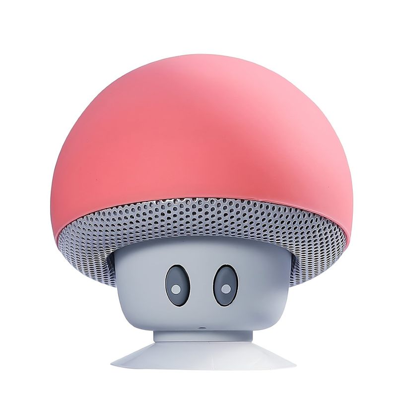 [Hot sales]1pc Cartoon Mushroom Portable Wireless Speaker - Portable Bluetooth Speakers with Phone Holder, Suction Cup Design, Mini and Delicate_voghion.com