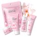 LAIKOU japanska Sakura Travel Set 4-delad ansiktsvård Hydrating Fuktgivande Tillverkarplats_voghion.com