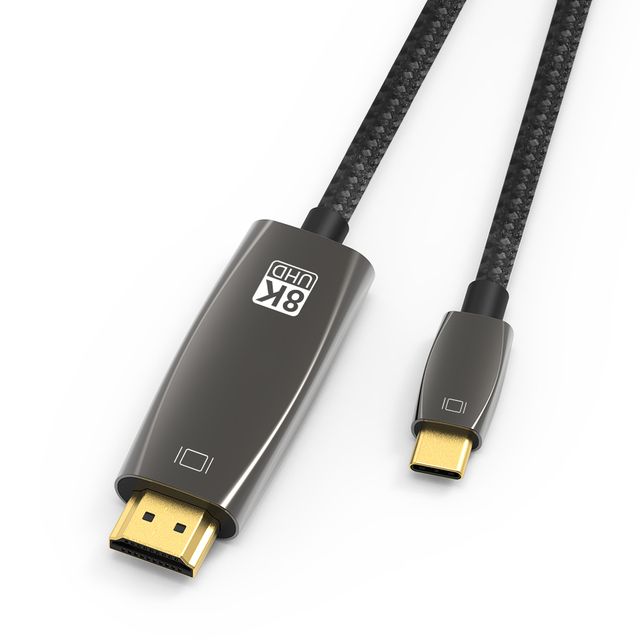 USB C to HDMI-Compatible Cable Thunderbolt 3 Type C Compatible HDR 8K@30Hz 4K@120Hz for MacBook Pro,iPad Pro 2020,MacBook_voghion.com