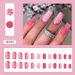 Girl Pink Flash Nail Simple Sweet Ins Style Nail Nail Beauty Piece_voghion.com
