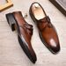 Monk-Schnalle im britischen Stil, trendige Top-Layer-Rindsleder-Brogues für Herren, formelle Business-Schuhe aus spitzem Leder_voghion.com
