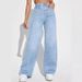 Women's Clothing Jeans Women's High Waist Slim Straight Denim Trousers_voghion.com